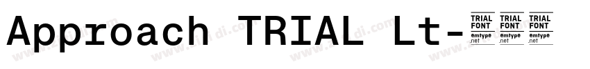 Approach TRIAL Lt字体转换